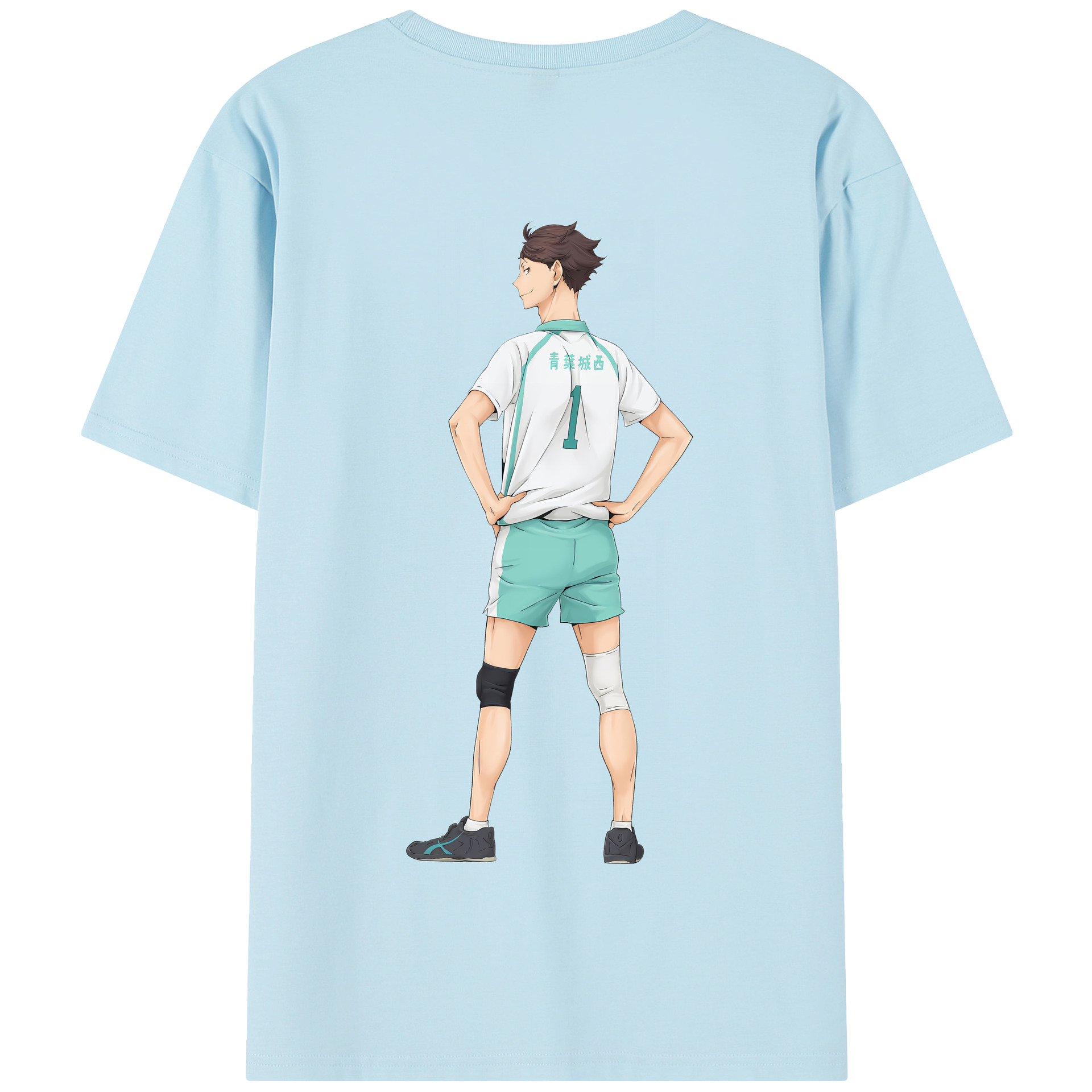 （画像用） ハイキュー!! Haikyu!! 綿100％半袖Tシャツ（背面プリント）